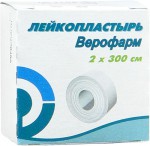 Лейкопластырь фиксирующий, р. 2смх300см 1 шт картон. уп.