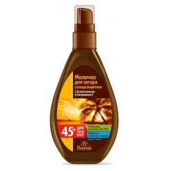 Молочко солнцезащитное Paradise для загара водостойкое SPF 45+ спрей Формула 250 160 мл