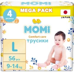 Подгузники-трусики 56 шт. Momi Комфорт кэа 9-14 кг р. L