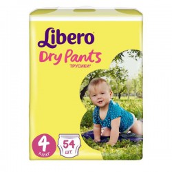 Подгузники-трусики 54 шт. Libero Драй Пэнтс макси 7-11 кг