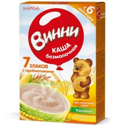 Каша безмолочная Винни 7 злаков с 6 мес 200 г