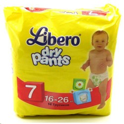 Подгузники-трусики 14 шт. Libero Драй Пэнтс экстра лардж плюс 16-26 кг